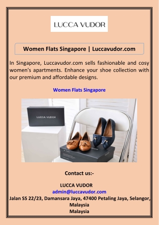 Women Flats Singapore Luccavudor.com