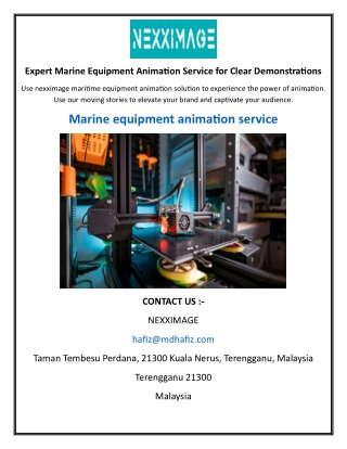 Expert Marine Equipment Animation Service for Clear Demonstrations
