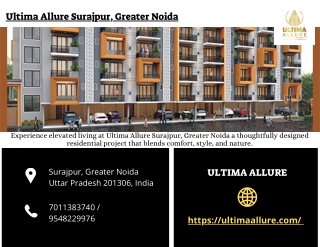 Ultima Allure Surajpur, Greater Noida
