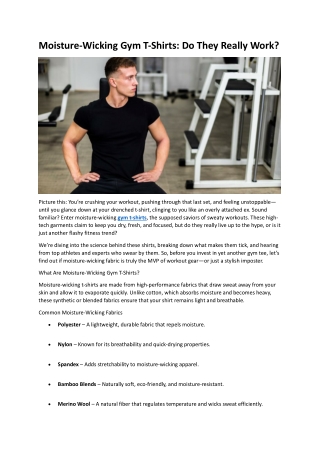 moisture wicking gym t shirts For Mens