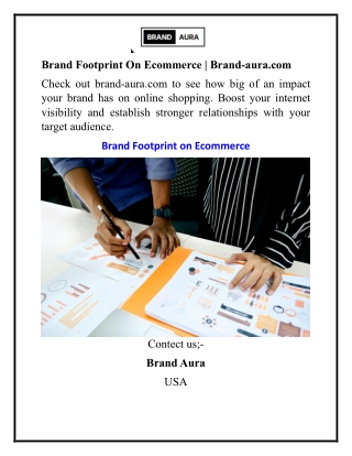 Brand Footprint On Ecommerce  Brand-aura.com