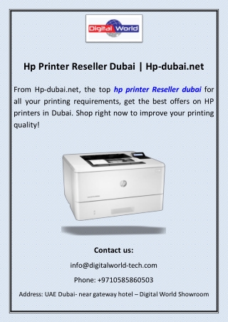 Hp Printer Reseller Dubai | Hp-dubai.net