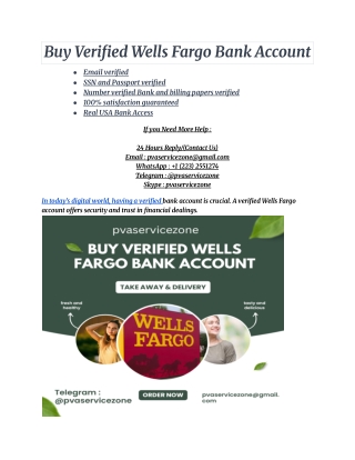 Buy Verified Wells Fargo Bank Account (4)