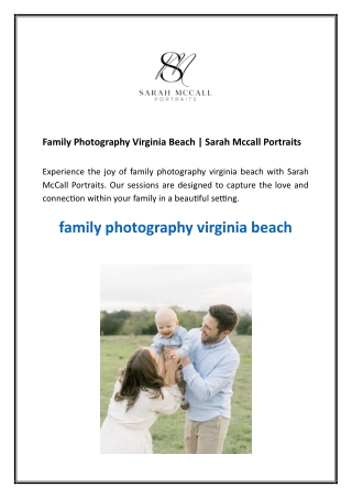 Family Photography Virginia Beach