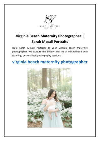 Virginia Beach Maternity Photographer