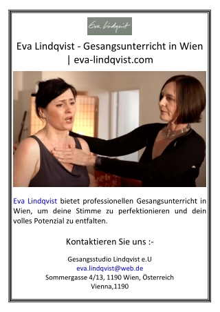 Eva Lindqvist - Gesangsunterricht in Wien  eva-lindqvist