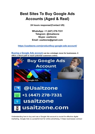 Best Sites To Buy Google Ads Accounts (Aged & Real)