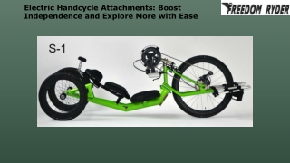 Electric Handcycle Attachments Boost Independence and Explore More with Ease