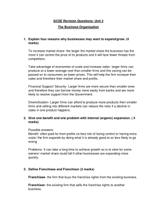 edexcel bst unit 2 questions