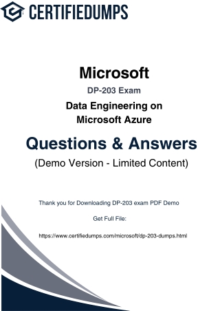 DP-203 Certification 2025: Your Guide to Mastering Azure Data Engineering