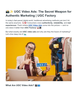 ugc video ads