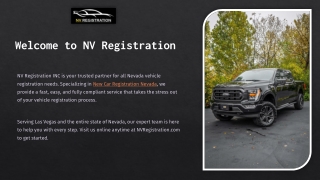 Simplifying New Car Registration in Nevada