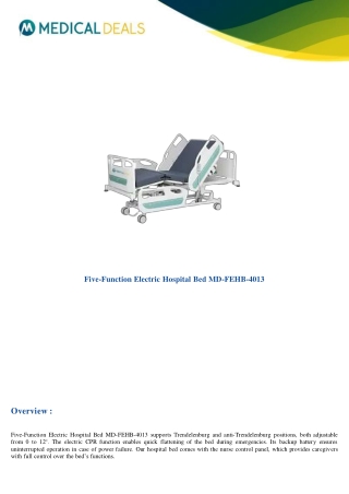 Five-Function-Electric-Hospital-Bed-MD-FEHB-4013