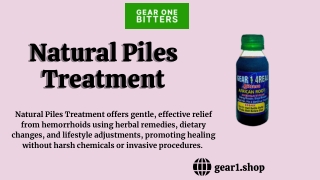 Natural Piles Treatment