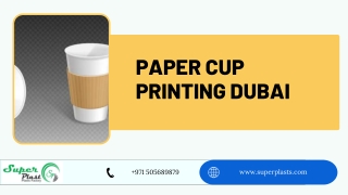 paper cup printing Dubai