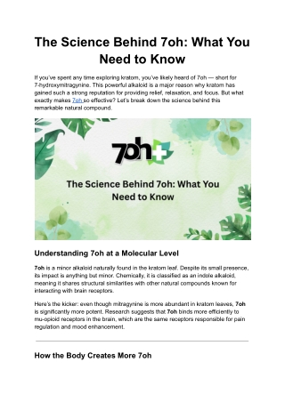 The Science Behind 7oh_ What You Need to Know