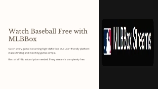 Baseball Live Streams