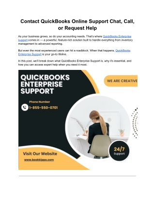 {24/7}How Do I Contact QuickBooks Enterprise Support for Technical Issues
