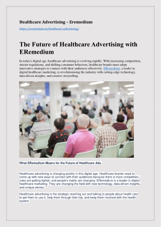 Healthcare Advertising - ERemedium