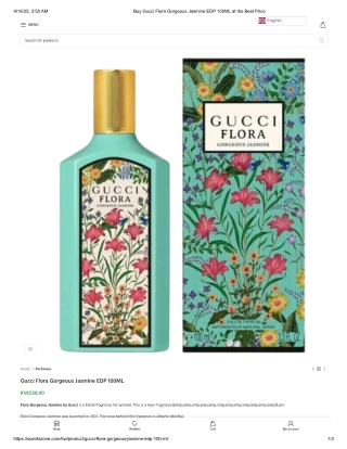 Buy Gucci Flora Gorgeous Jasmine EDP 100ML at the Best Price