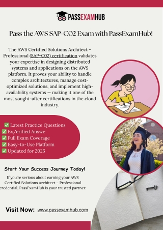 Master the AWS SAP-C02 Exam with Confidence