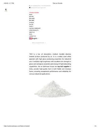 titanium dioxide supplier