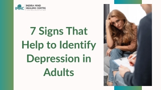 7 Signs That Help to Identify Depression in Adults