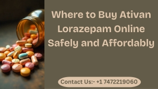 Where to Buy Ativan Lorazepam Online Safely and Affordably