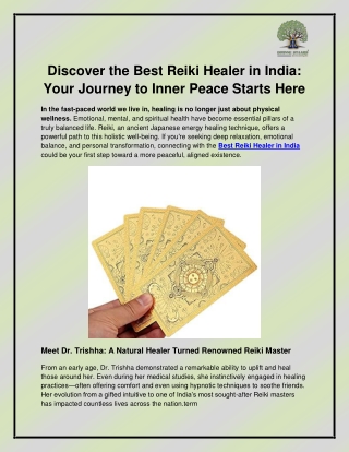Best Reiki Healer in India