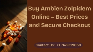 Buy Ambien Zolpidem Online – Best Prices and Secure Checkout
