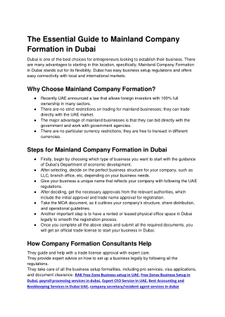 RAK Free Zone Business setup in UAE