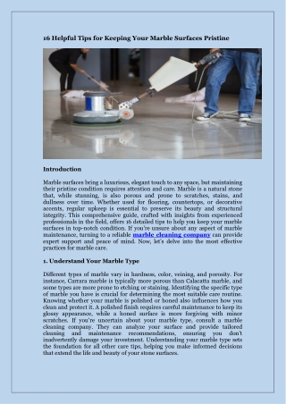 16 Helpful Tips for Keeping Your Marble Surfaces Pristine