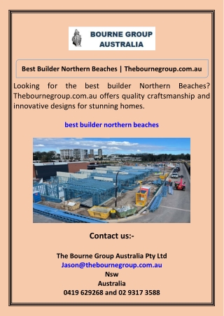 Best Builder Northern Beaches Thebournegroup.com.au