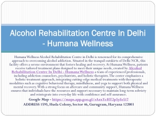 Best Alcohol Rehabilitation Centre In Delhi NCR - Humana Wellness