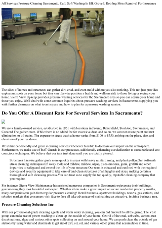 All Services Pressure Washing Sacramento, Ca L Soft Washing In Elk Grove L Roofi