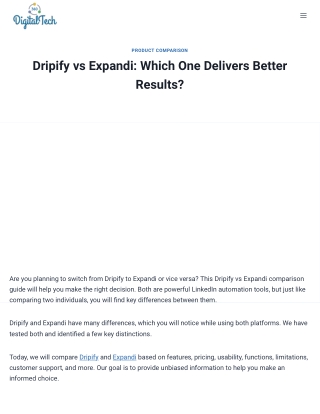 Dripify vs Expandi: A Complete Comparison
