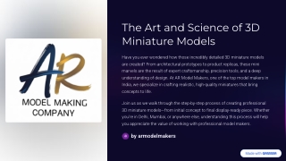 Ever wondered how detailed 3D miniature models come to life?