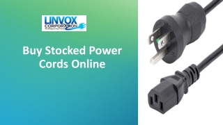 Buy Stocked Power Cords Online