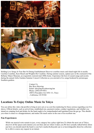 Holding Real-time Songs At Your Bar Or Restaurant