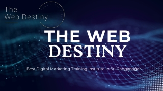 Best Digital Marketing Institute in Sriganganagar (Rajasthan )