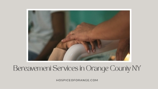 Bereavement Services in Orange County NY  Hospice of Orange