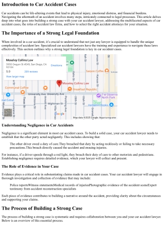 Behind the Scenes: What Goes into Building a Strong Case with Your Car Accident
