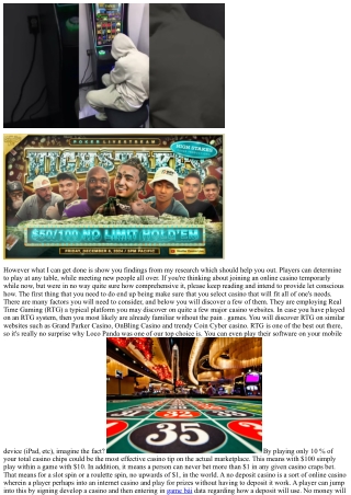 Online Casino Bonuses Are Good Anywhere