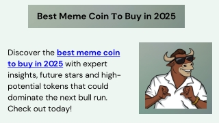 Best Meme Coin to Buy in 2025