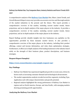 Railway Cars Market