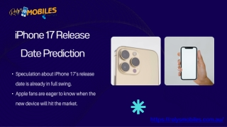 iPhone 17 Release Date Prediction