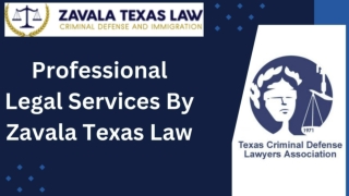 Professional legal services by zavala texas law