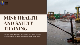 Trusted Online Mine Health and Safety Training for Workers
