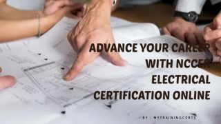 Get Certified with NCCER Electrical Certification Online