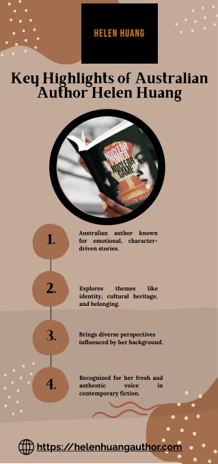 Key Highlights of Australian Author Helen Huang